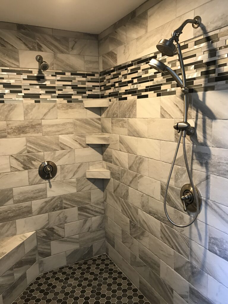 photo of custom tile shower